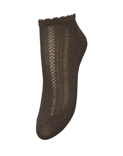 Beck Söndergaard - Crochia Cotta Short Socken - Hot Fudge Brown